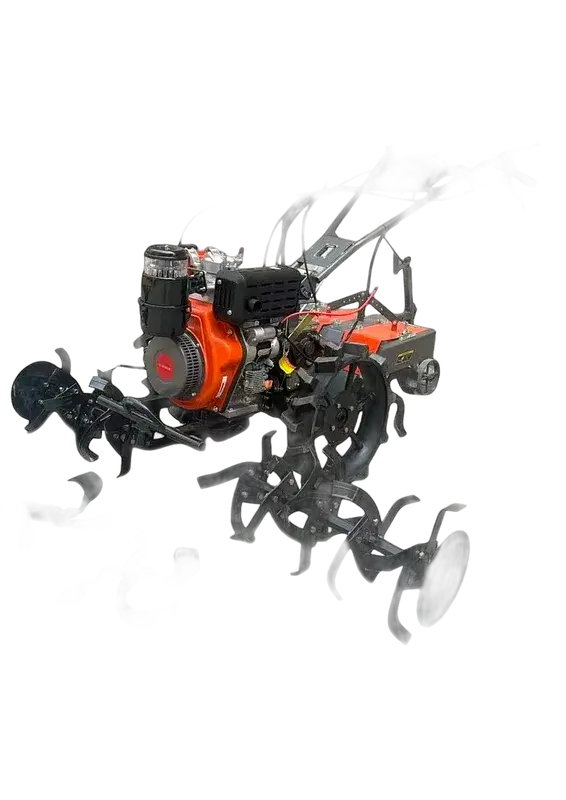KrishiGears KG-186 Back Rotary Series (7.0 HP max, Diesel / 5.5 Litre)