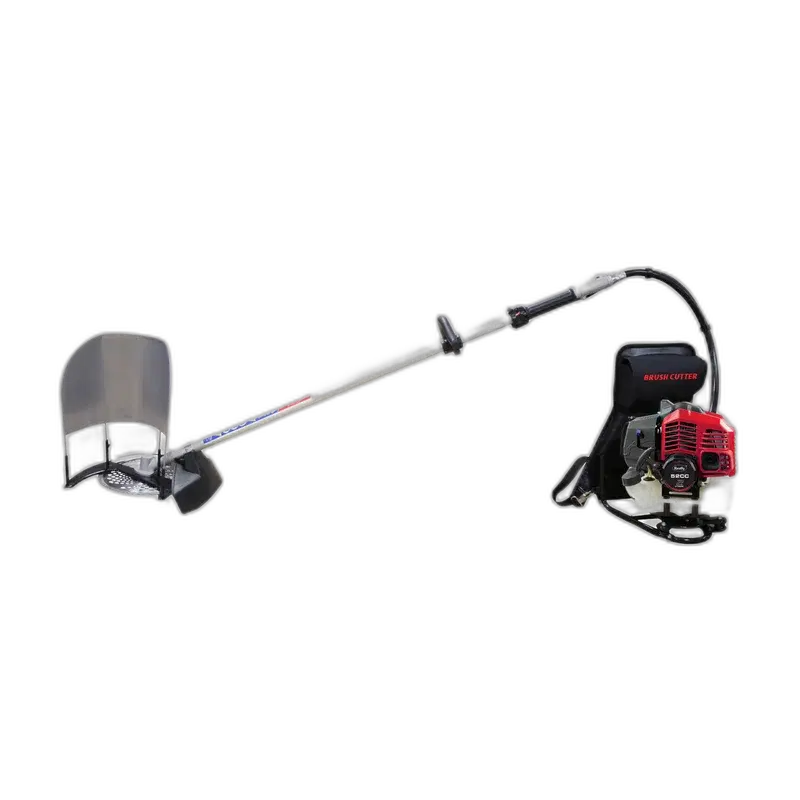 KrishiGears CR-R52-B Baffle Crop Reaper | 52cc 2-Stroke Backpack Paddy Harvester