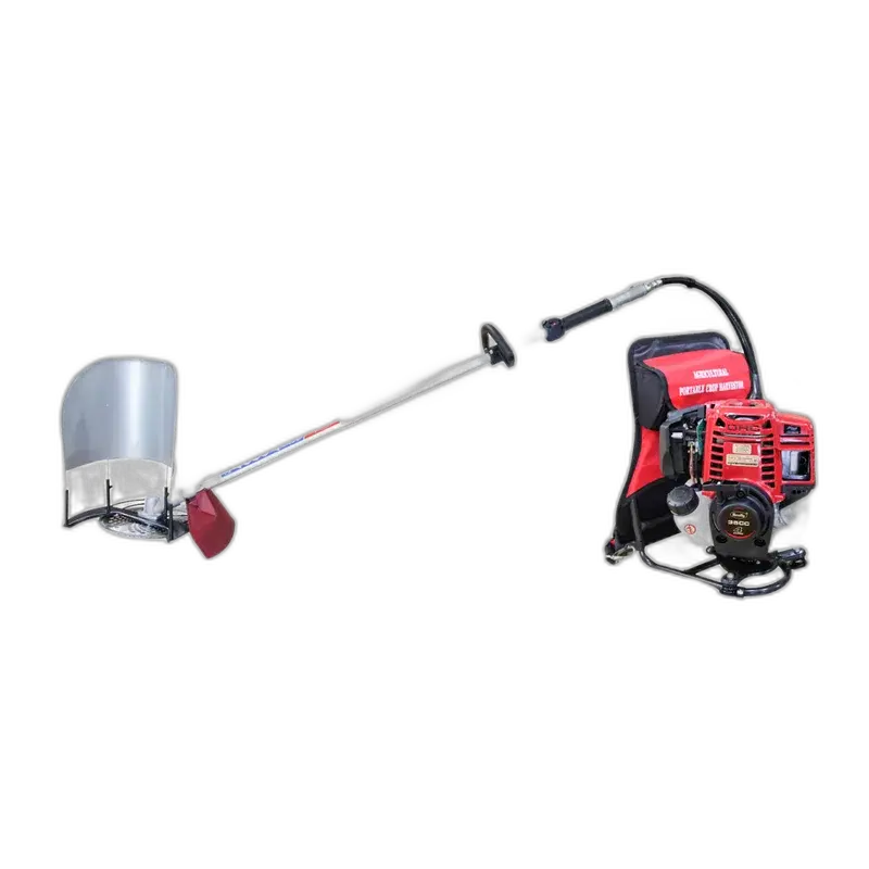 KrishiGears CR-R35-B Baffle Crop Reaper | 35cc 4-Stroke Petrol Paddy Harvester